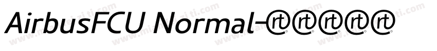 AirbusFCU Normal字体转换